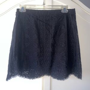 Black lace skirt!